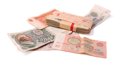 Old soviet banknotes