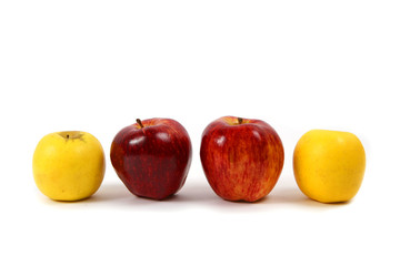 Group of fresh apples