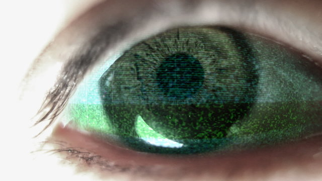 marco close-up shot of eye
