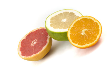 Orange and grapefruits