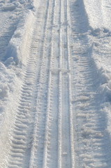 Winter tire trails