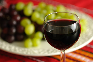 Wine and grapes