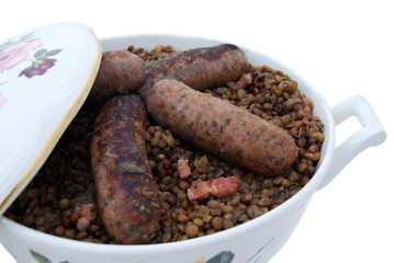 Lentilles aux Saucisses