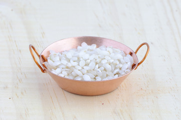 Sartén con arroz
