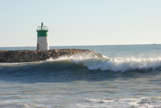 rouleau et ecume