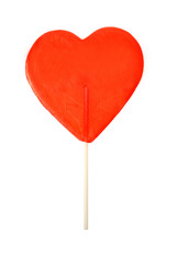 Valentine`s day red candy with word love 6