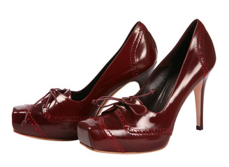 Woman brown shoe