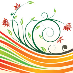 Floral design vector