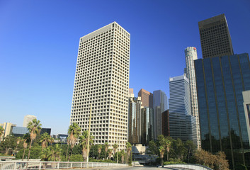 Fototapeta na wymiar Los Angeles financial district