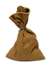 canvas bag with money