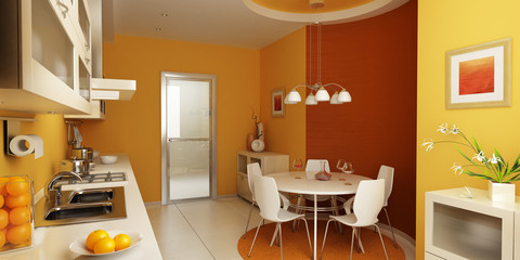 modern kitchen interior