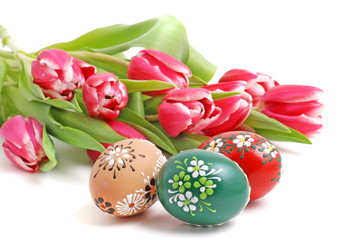 tulpen und ostereier