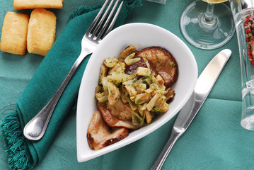 Porcini allo scalogno - Contorni Lombardia