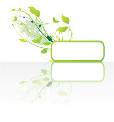 abstract illustration of a floral background with grunge