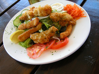Frittierte Scampis