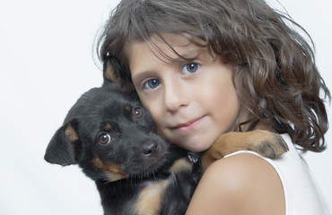 Obraz premium portrait with dog