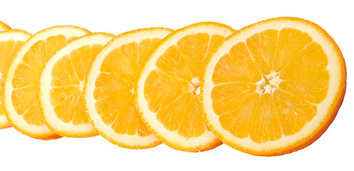 slices of juicy ripe orange