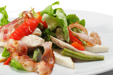 Salad with Thin Meat and Vegetable