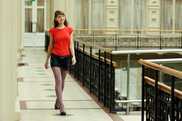 Naklejka premium Happiness girl