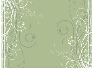Fototapeta na wymiar abstract illustration of a floral background with grunge