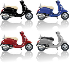 scooter moto transporte ciudad