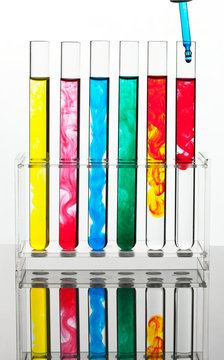 Reagenzglas für Versuche in einem Chemie Labor