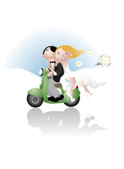boda en moto