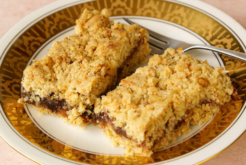 Chocolate jam bars
