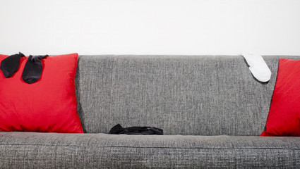 Sofa and socks