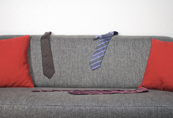 Sofa and ties