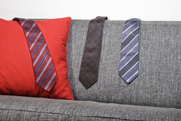 Sofa and ties
