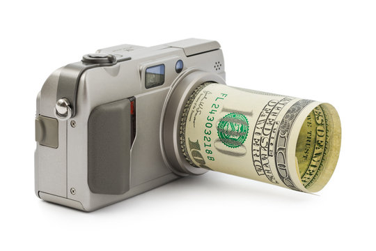 Photo camera and money