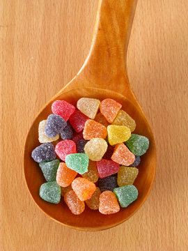 cucharada de caramelos