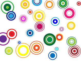 collection of colored circles