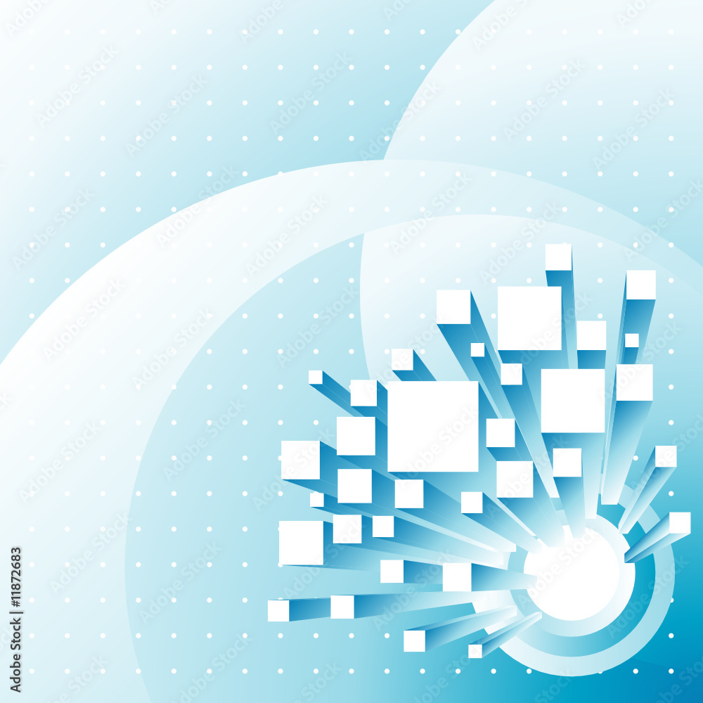 Aufkleber 3d structure and background, vector layered.