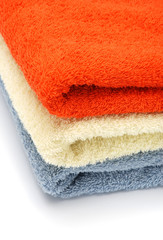 Heap of color towels