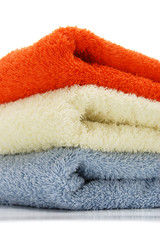 Heap of color towels