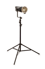 Studio strobe isolated on the white background