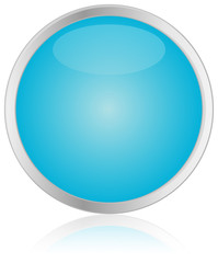 Round Blue Button