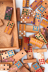 Wood domino.