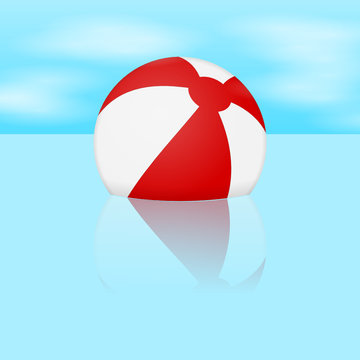 wasserball im wasser