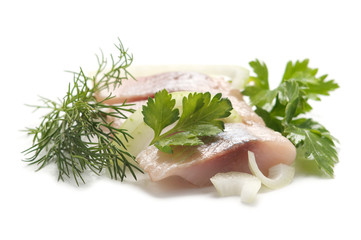 Herring with aromatic herbs