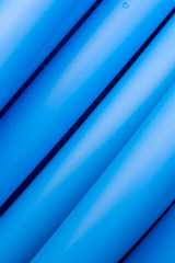 Obraz premium Close-up of blue telecommunication cable on reel