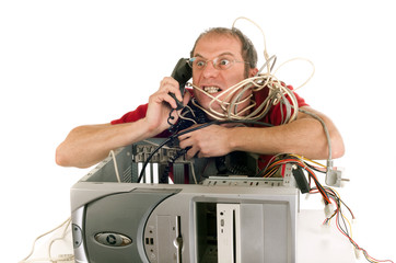 computer mess