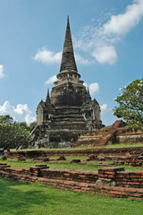 Fototapeta premium Wat Phra Si Sanphet in Ayutthaya, Thailand..