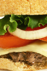 Close up burger