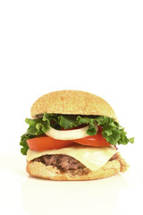 Burger isolated on white
