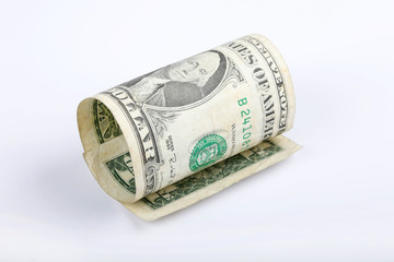 Close up of one american dollar