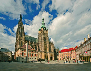 Naklejka na ściany i meble Katedra Wita w Pradze-