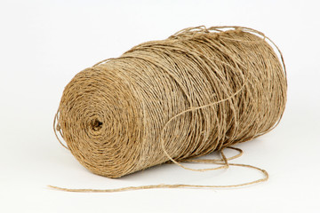 The big roll of a long twine